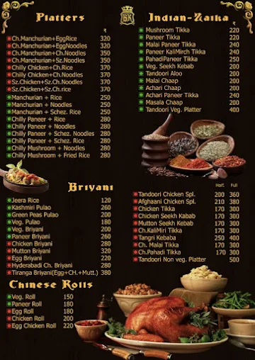 Bawarchi King menu 