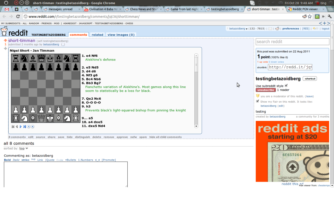 Reddit PGN viewer. Preview image 1