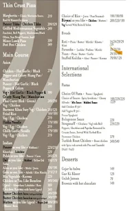 Glocal Kitchen menu 2