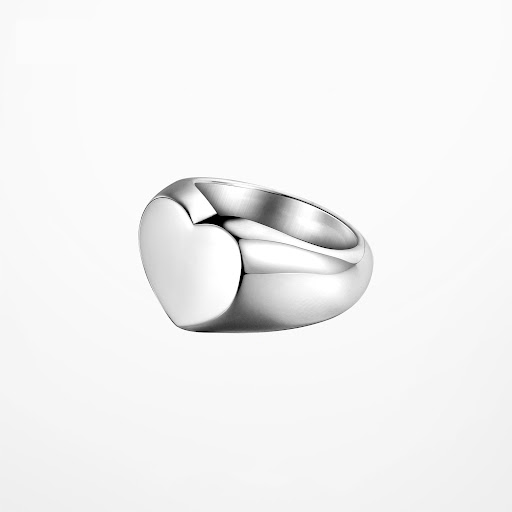 Title 4, Hip Hop Love Couple Titanium Steel Ring, Trendy...