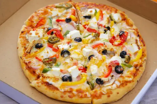 Olive Jalapeno Paneer Pizza