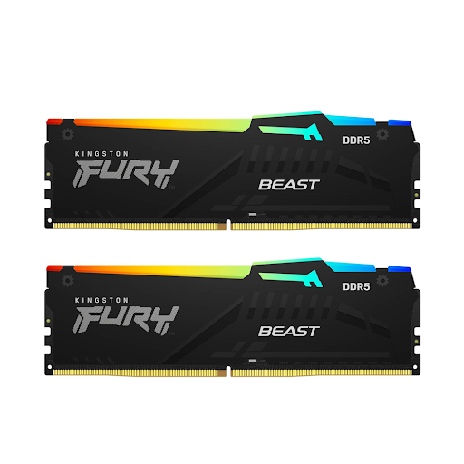 RAM desktop KINGSTON FURY Beast RGB (2 x 16GB) DDR5 5600MHz (KF556C40BBAK2-32)