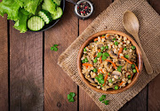 You're encouraged to eat protein-rich grains like pearl barley on the Eco-Atkins diet.