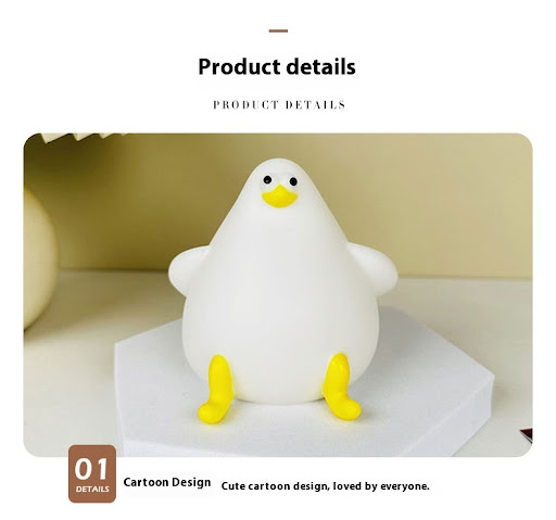 Title 6, Warm Lovely Cute Cartoon Silicone Seagull Night...
