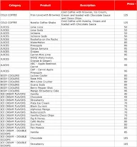 The Lassi Corner menu 1