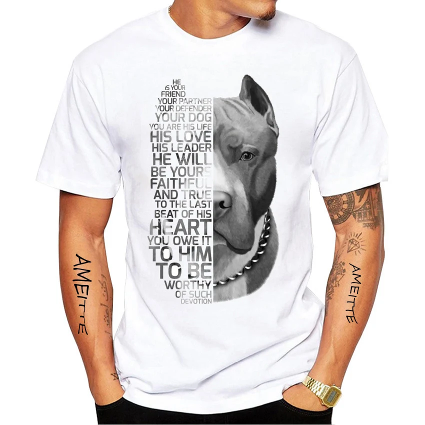 Maglietta da uomo a maniche corte con stampa di cani cartoon, girocollo, ideale per un look casual e divertente, perfetta per l'estate e il tempo libero.