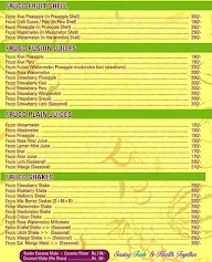 Fruco Juices & Shakes menu 1