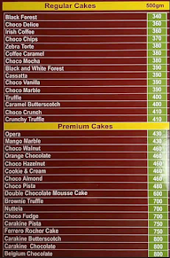 The Cake & Cream Factory menu 1