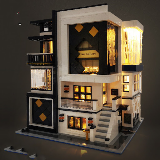 Title 4, City Street View Building Lights Childrens Edu...