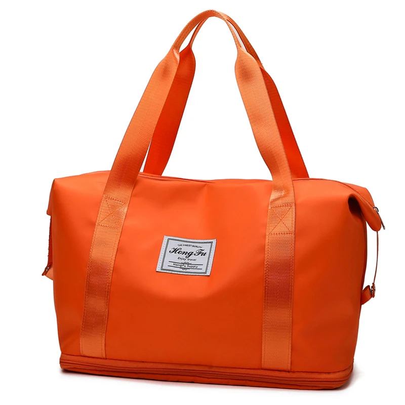 Bolsa de ombro para yoga com separação seco e molhado, ideal para guardar roupas e acessórios de treino. Perfeita para academia e aulas.