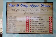 One And Only Appe House menu 1