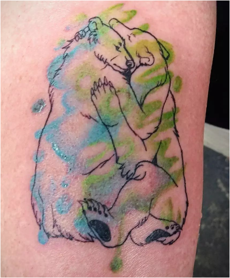 Hugging Tattoo