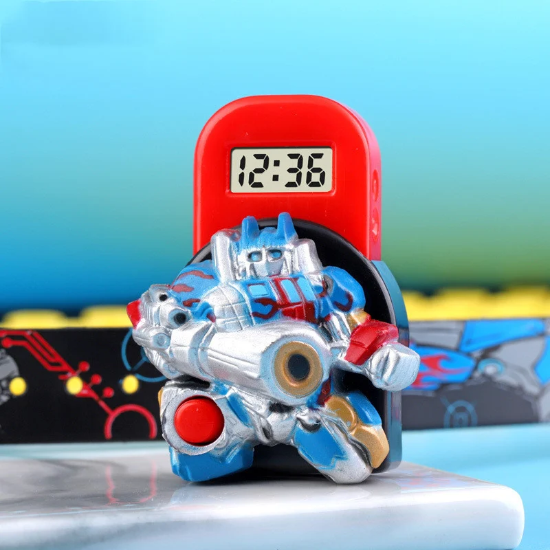 Montre jouet détachable pour enfants avec dessin animé en 3D, apprentissage ludique et design amusant pour les tout-petits.