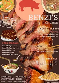 Benzi's Kitchen menu 1