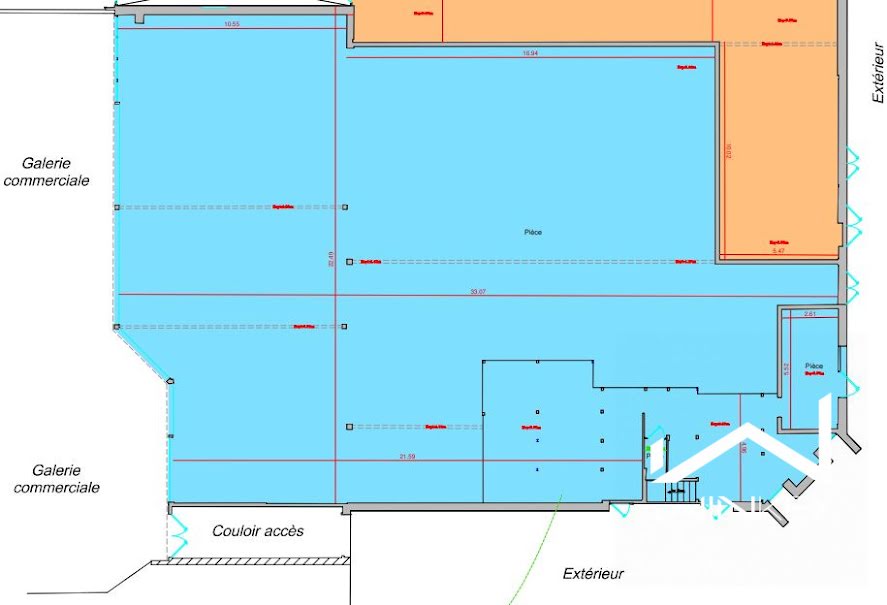 Location  locaux professionnels  739 m² à Saint-Brice-sous-Forêt (95350), 9 850 €