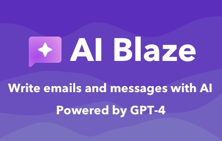 AI Blaze: Fast AI Writing with Dynamic Prompts small promo image