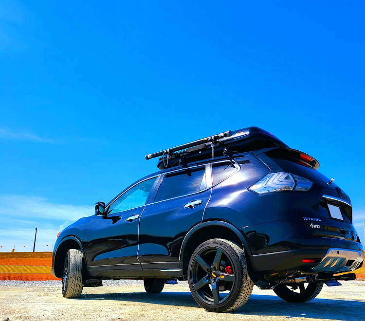 エクストレイルのFishingカスタム・RMP 050F 20inch・カディス#リフトアップコイル・HKSリーガマックスプレミアム・X-TRAIL・T32前期フルカスタム間近に関するカスタム事例の投稿画像3枚目