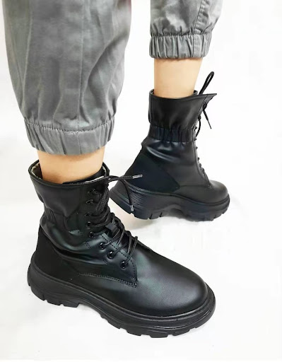 Title 5, Womens Winter Round Toe Mid-tube Solid Color V...