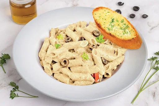 Whole Wheat White Sauce Pasta