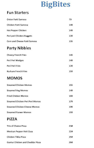 BigBites menu 1