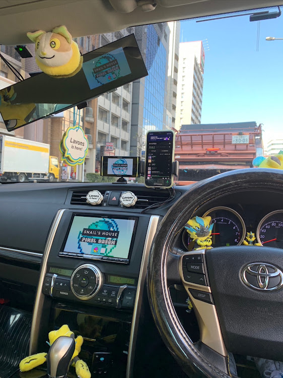 マークXのコムテック・セルスター・レーダー探知機・レーダー探知機モニター化に関するカスタム事例の投稿画像1枚目