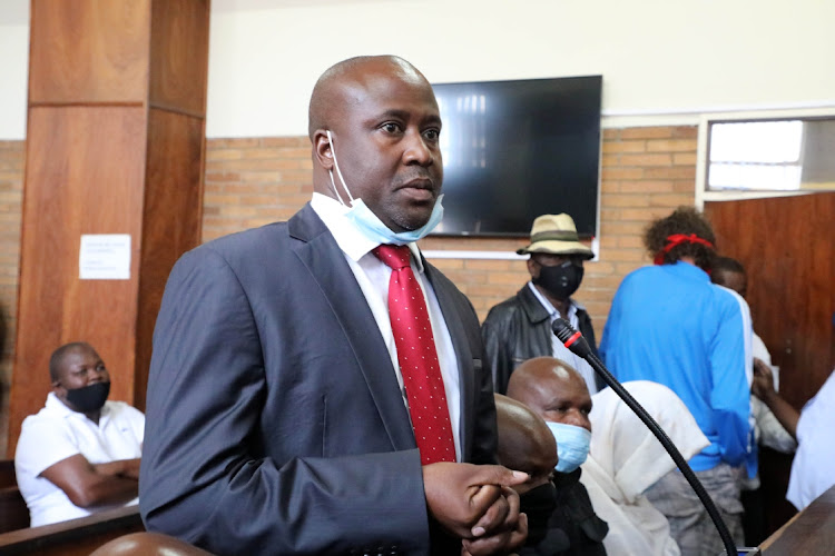 Former state security minister Bongani Bongo and 11 others appeared briefly in the Mbombela magistrate's court on charges related to the purchase and sale of a farm in Mpumalanga.