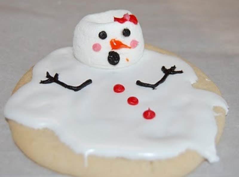 Melting Snowman Cookies