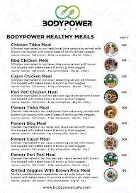 Body Power Cafe menu 2