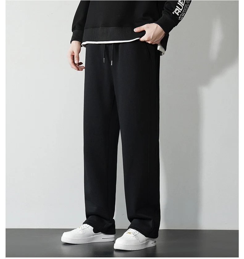 Heren losse, ademende casual broek van puur katoen, lente zomer. Comfortabele broek voor warme dagen, ideaal voor een relaxte en luchtige zomerse look.