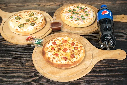 3 Pizza With 750ml Cold Drink Combo