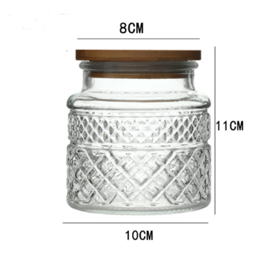 Title 2, New French Glass Sealed Jar with Bamboo Lid Moi...