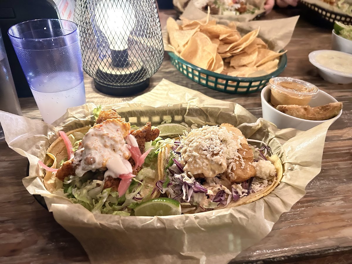 The Nashville (left) and Baja (right) tacos
