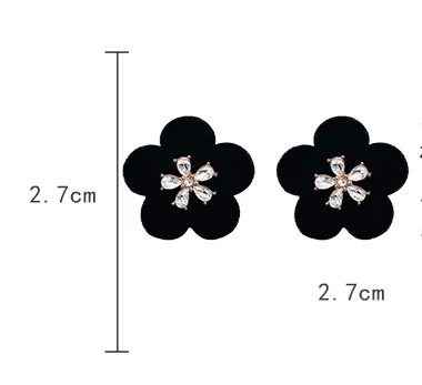 Title 1, Bloemen strass steentjes oorbellen voor dames. ...