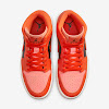 women's air jordan 1 mid se crimson bliss/black/sail/rush orange