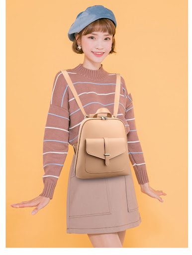 Title 3, Large Capacity Fashionable Retro Casual Backpac...