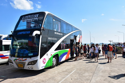 Switch to Lomprayah coach for the ongoing journey to Krabi