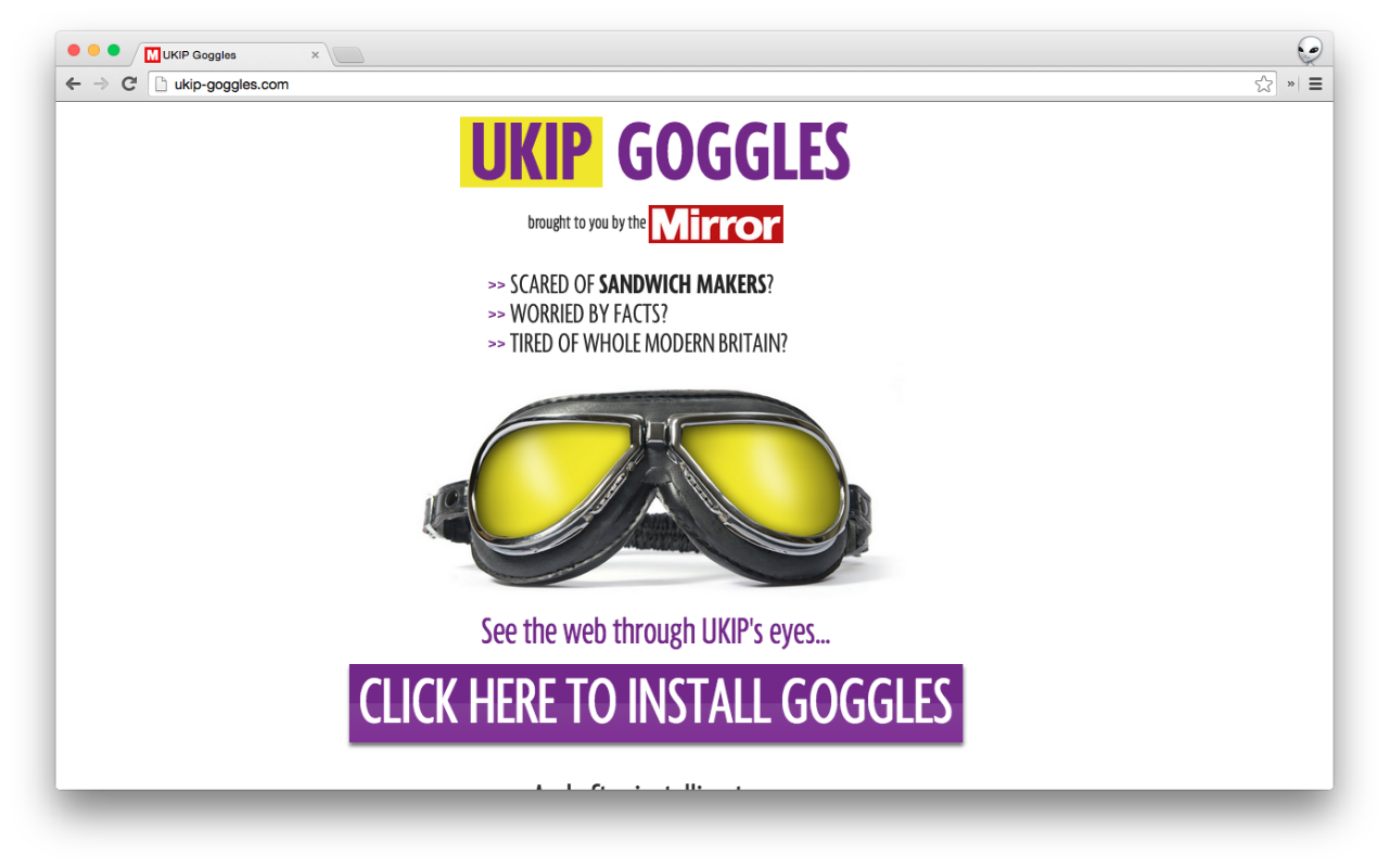 UKIP Goggles Preview image 0