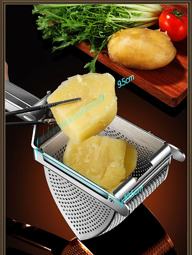 Title 10, 316 Stainless Steel Potato Masher for smooth, c...