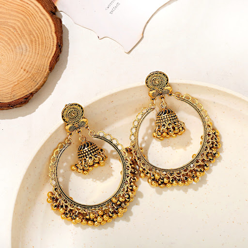 Title 2, Bohemian Retro Ethnic Style Earrings Exaggerate...
