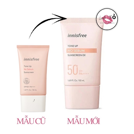 [Mẫu 2022] Kem Chống Nắng Nâng Tone, Kiềm Dầu Innisfree Tone Up No Sebum - Tone Up Watering Sunscreen Spf50/Pa++++ 50Ml