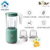 Máy Xay 3 In 1 Đa Năng Bear Llj - C10P1 (Bl - B10V2) - Máy Xay Ăn Dặm 3 Cối Cho Bé Bản Quốc Tế Hàng Chính Hãng