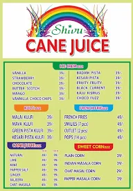 Shivu Cane Juice menu 1