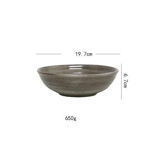 Title 2, Retro Ceramic Western Plate for Daily Kitchen U...