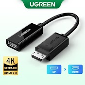 Cáp Chuyển Đổi Displayport To Hdmi Hỗ Trợ 4K@60Hz Chính Hãng Ugreen 70694 Cao Cấp Hàng Chính Hãng