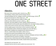 One Street Over menu 1