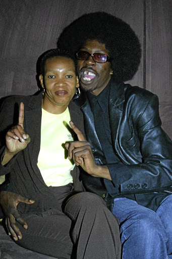 Pitch Black Afro and his wife Catherine Modisane, who died in a B&B in Yeoville at the end of last year.