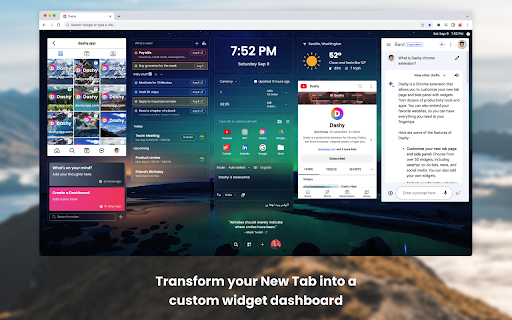 Dashy New Tab Dashboard and Side Panel