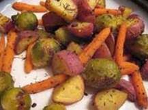 Roasted Maple glazed Potato/Carrot/Brussel Sprouts_image