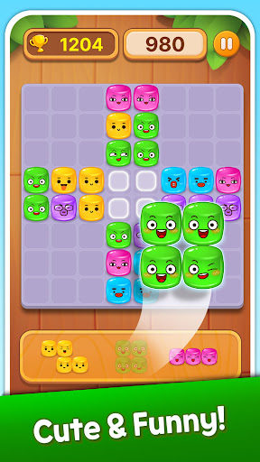 Screenshot Jelly Block Puzzle: Funny Face