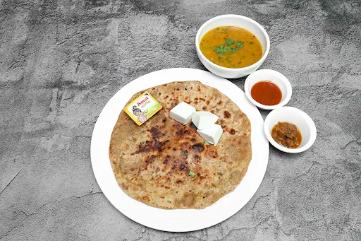 Paneer Parantha With Yellow Dal